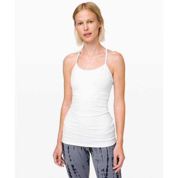 Lululemon Power Y Tank *Luon - 4 -  White - Picture 2 of 6